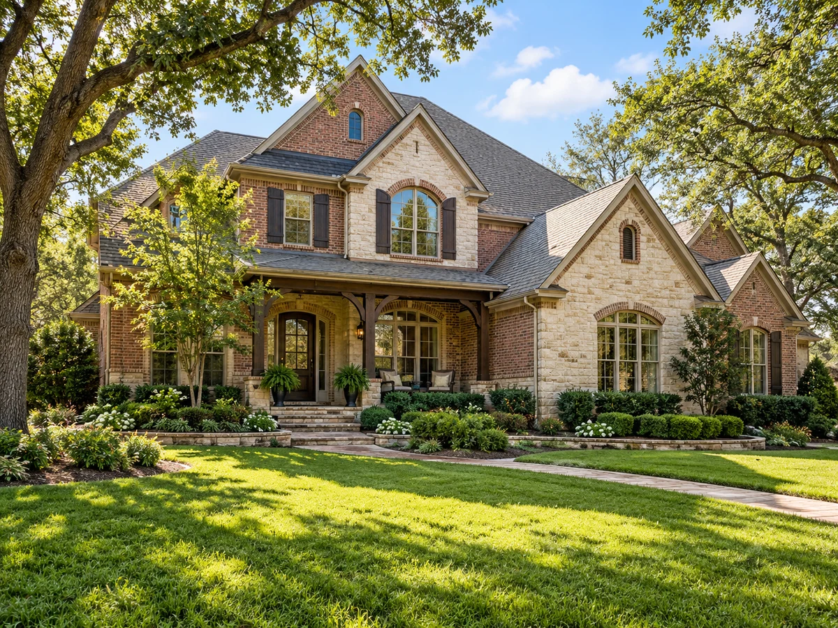 Architectural illustration of exterior features inspired by Lacima Haven in McKinney