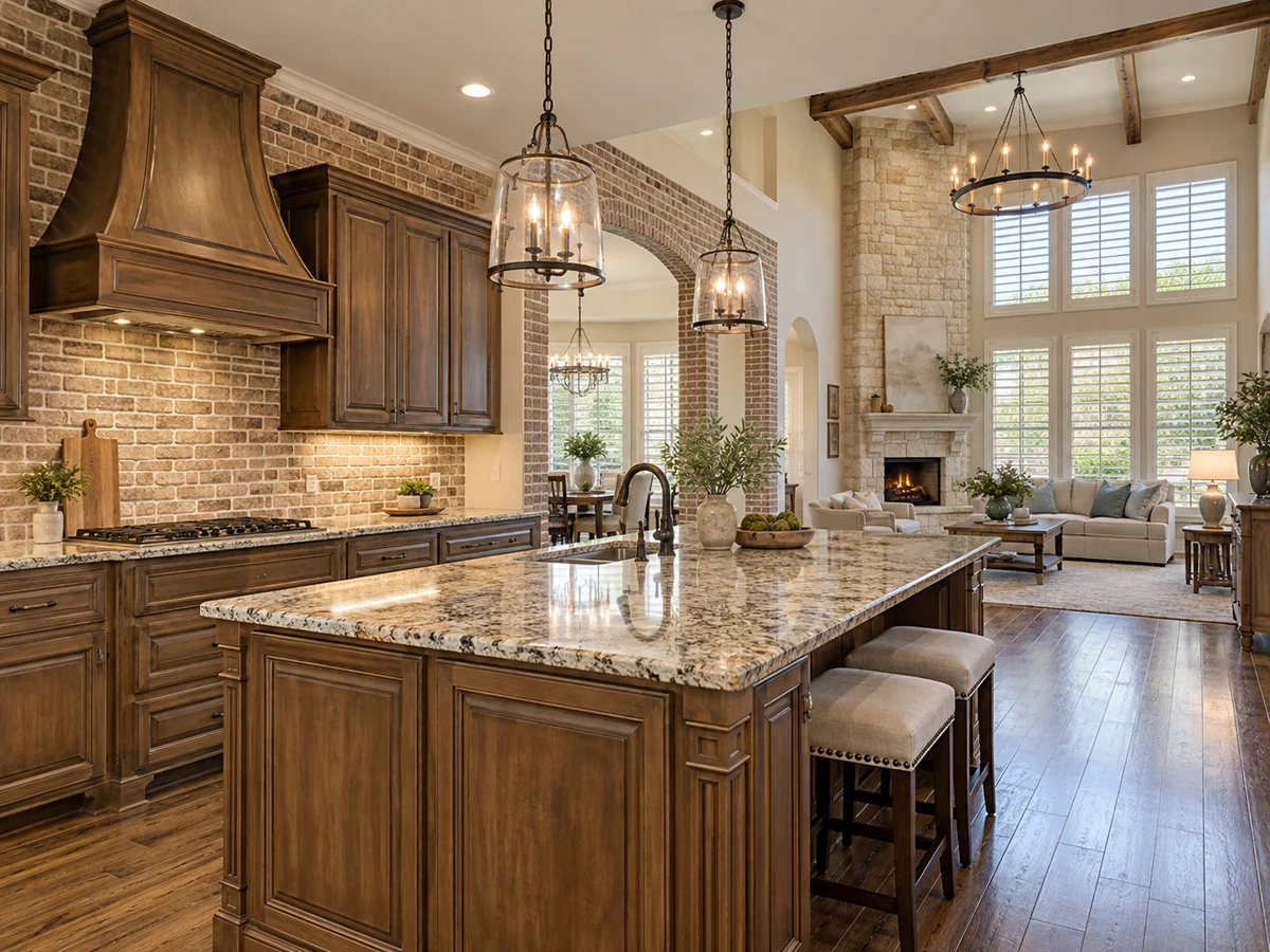 Architectural illustration of interior features inspired by Lacima Haven in McKinney