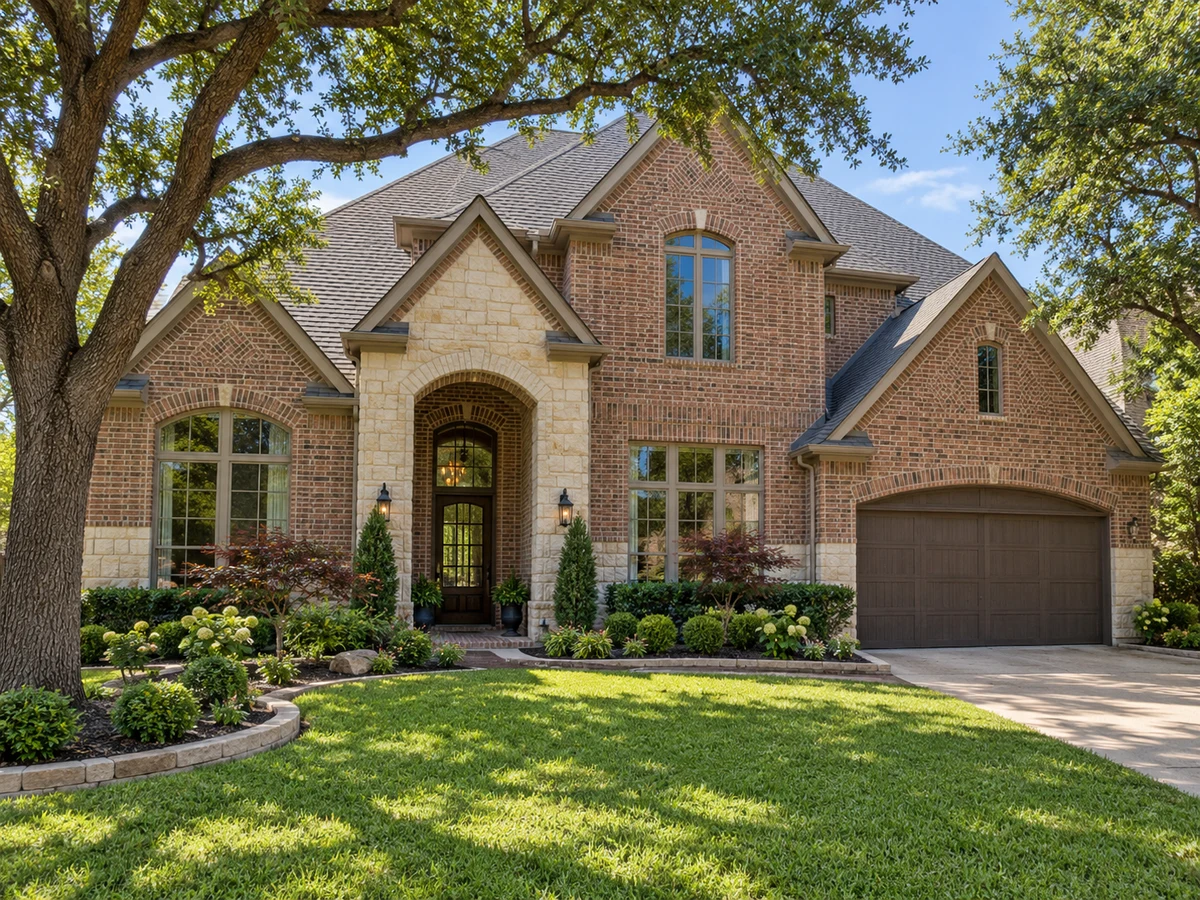 Architectural illustration of exterior features inspired by Lacima Haven-Meadows in McKinney