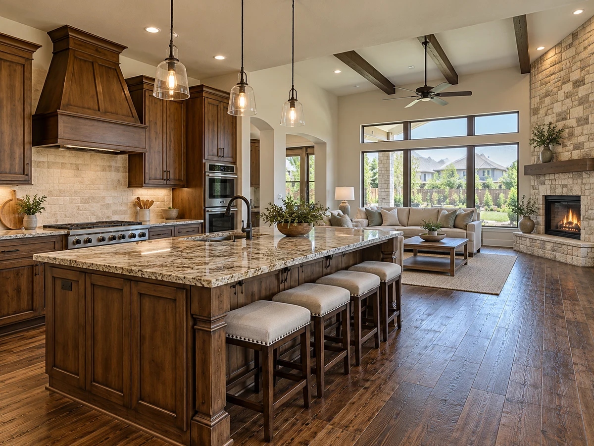 Architectural illustration of interior features inspired by Lacima Haven-Meadows in McKinney