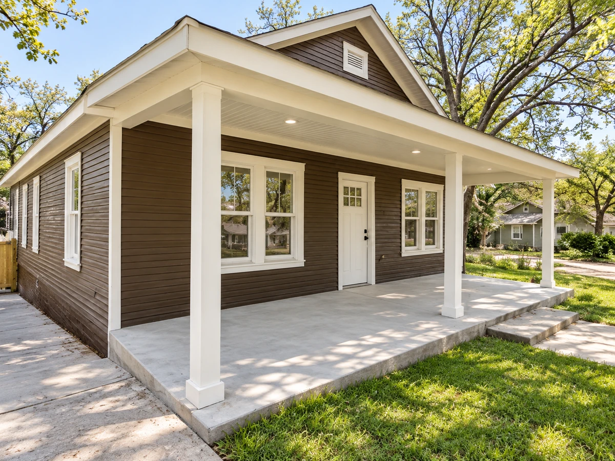 Lake Cliff Dallas outdoor living space