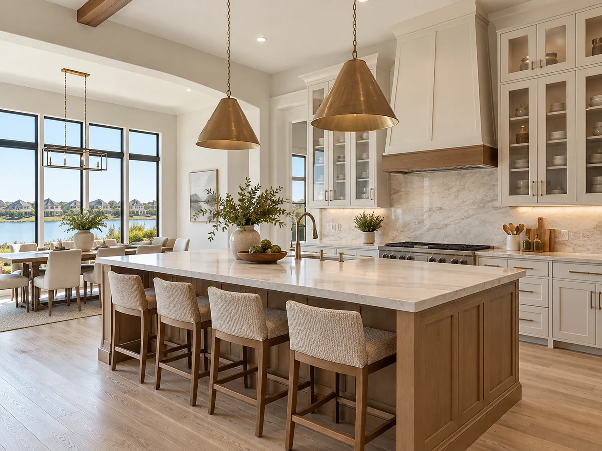 Architectural illustration of interior features inspired by Lakes Of La Cima in Prosper