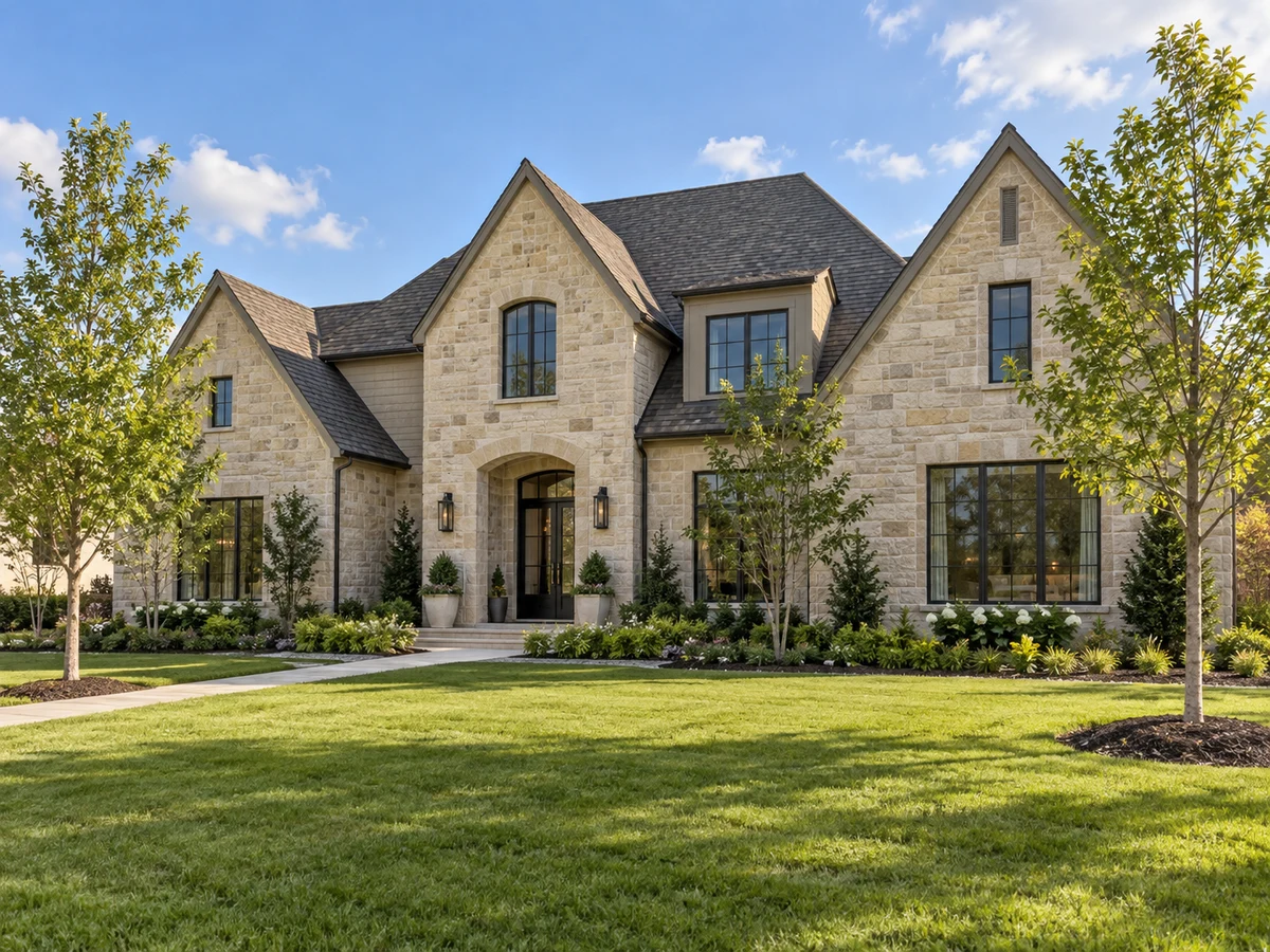 Architectural illustration of exterior features inspired by Lakes Of Prosper in Prosper