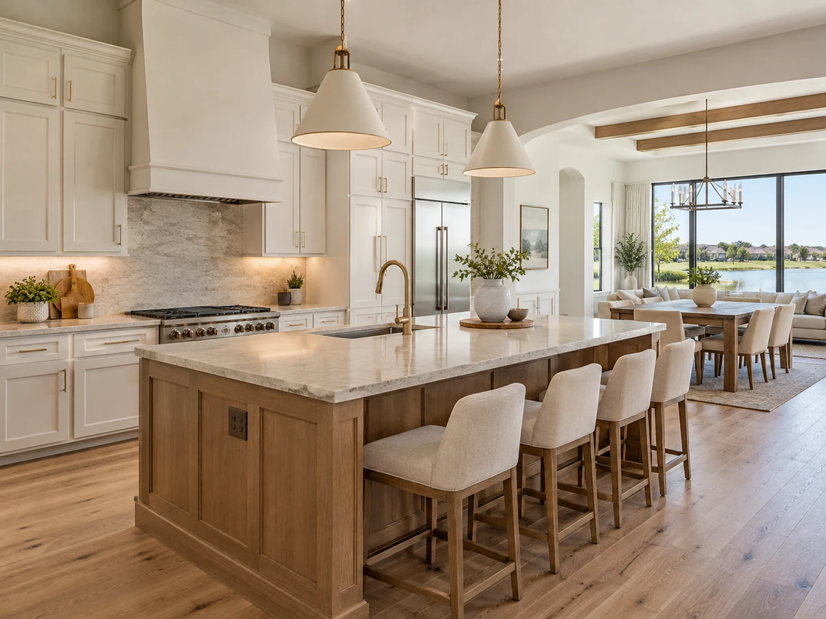Architectural illustration of interior features inspired by Lakes Of Prosper in Prosper