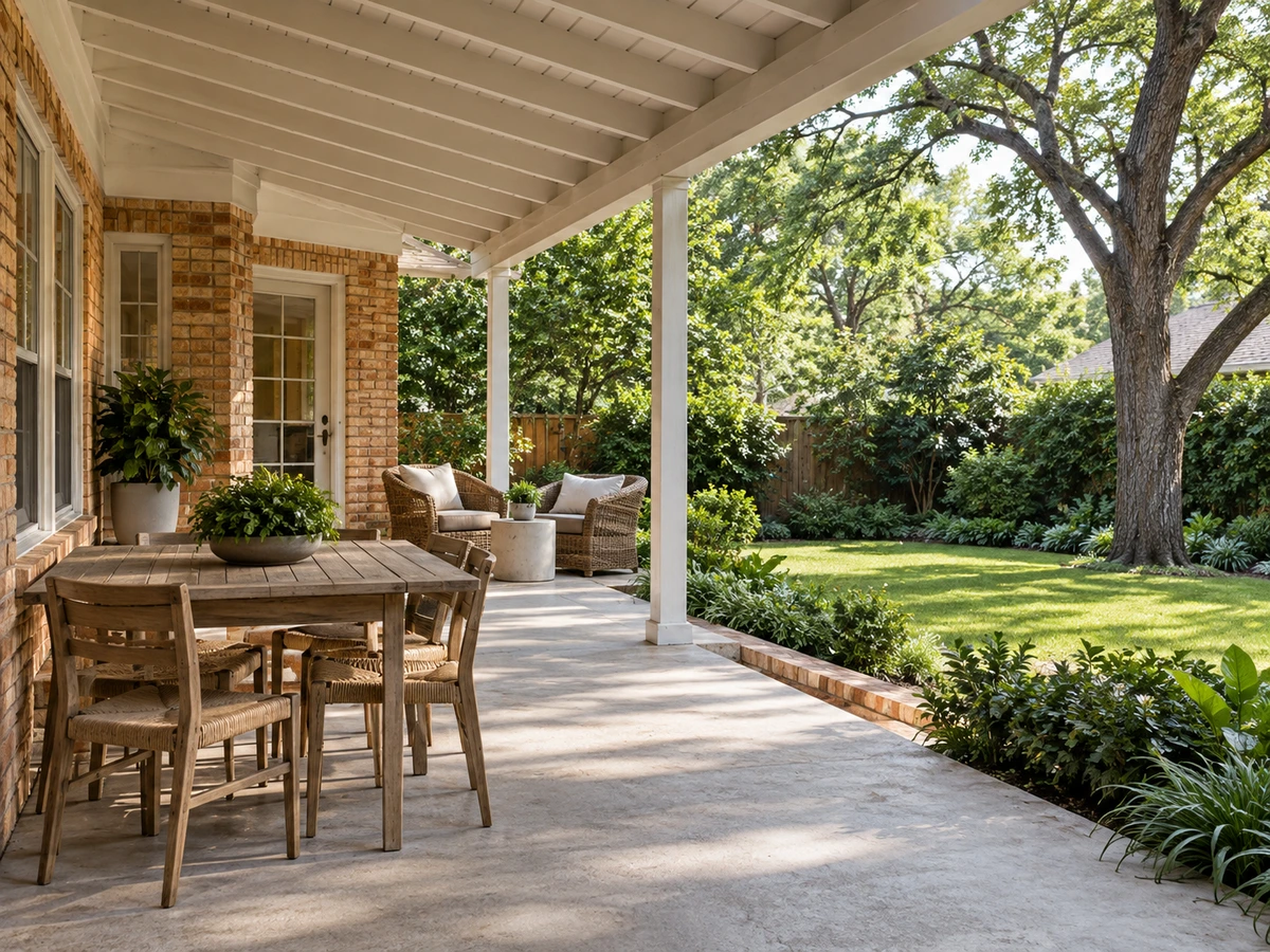 Lakewood Dallas outdoor living space