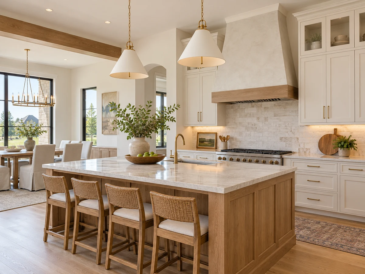 Architectural illustration of interior features inspired by Lakewood in Prosper