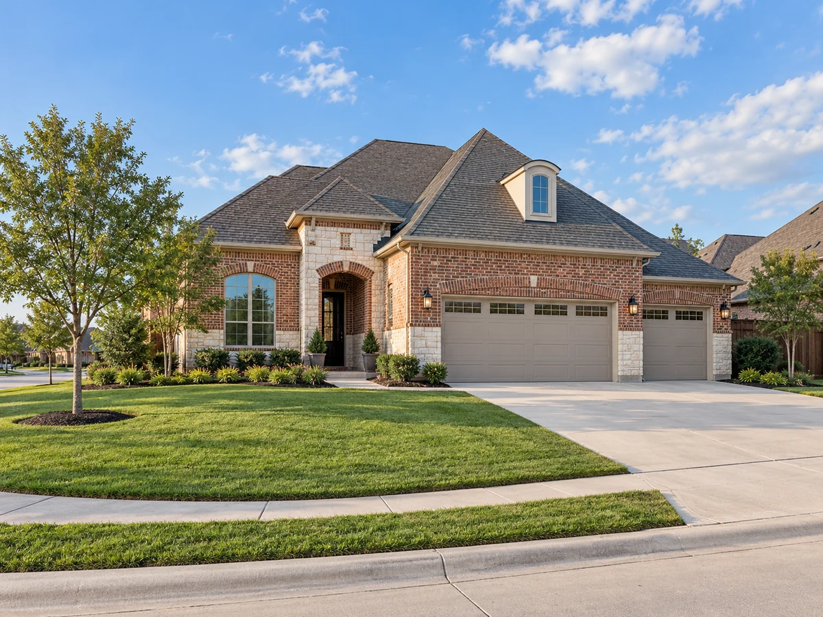 Architectural illustration of exterior features inspired by Legacy Ranch in Melissa