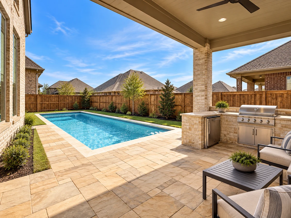 Architectural illustration of a outdoor inspired by Light Farms Cypress in Celina