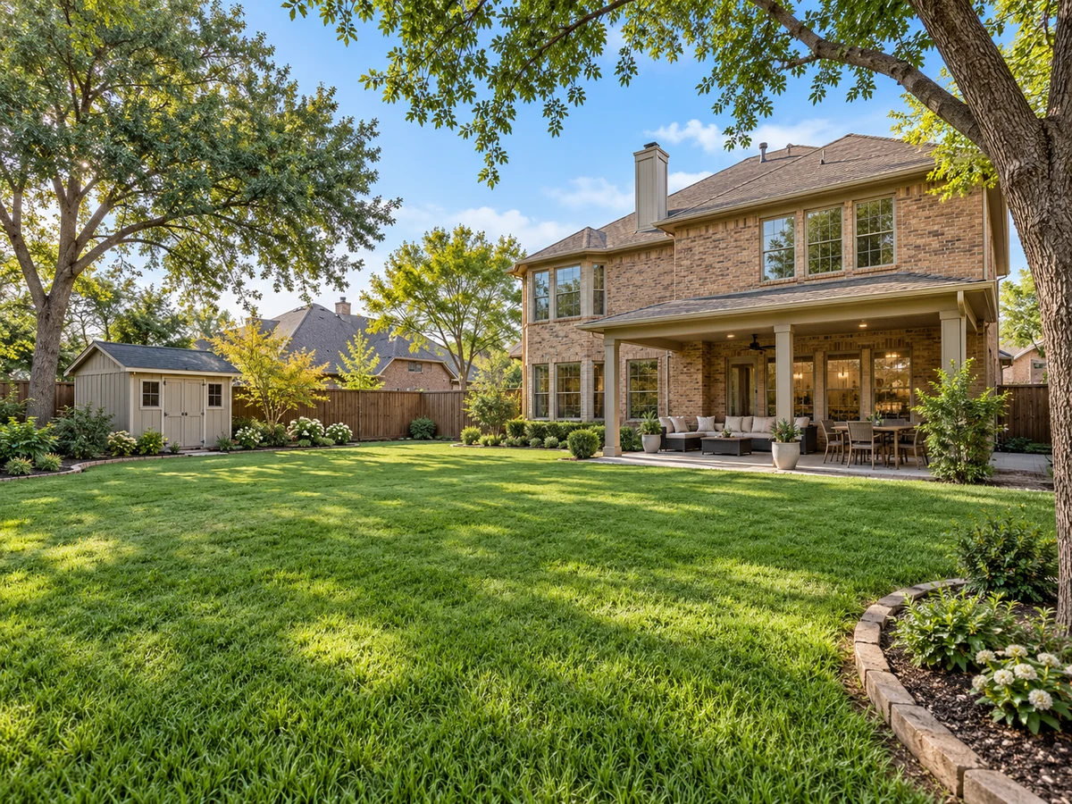 Architectural illustration of outdoor features inspired by Mallard Lakes At Mckinney in McKinney