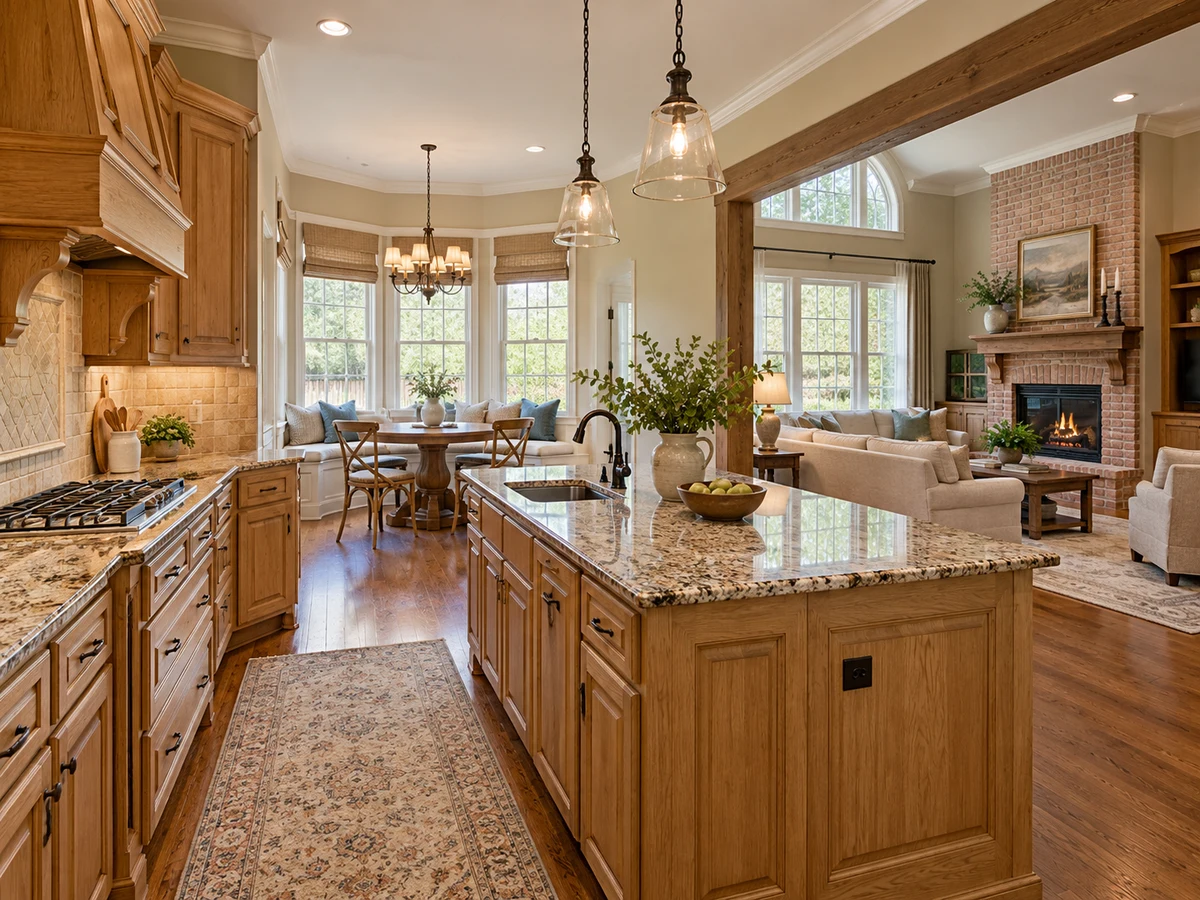 Architectural illustration of interior features inspired by Meadow Ridge in McKinney