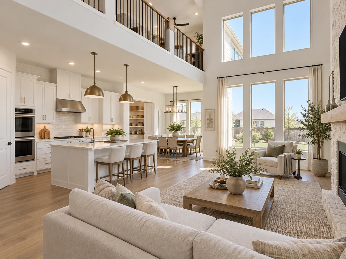 Architectural illustration of a interior inspired by North Sky in Celina