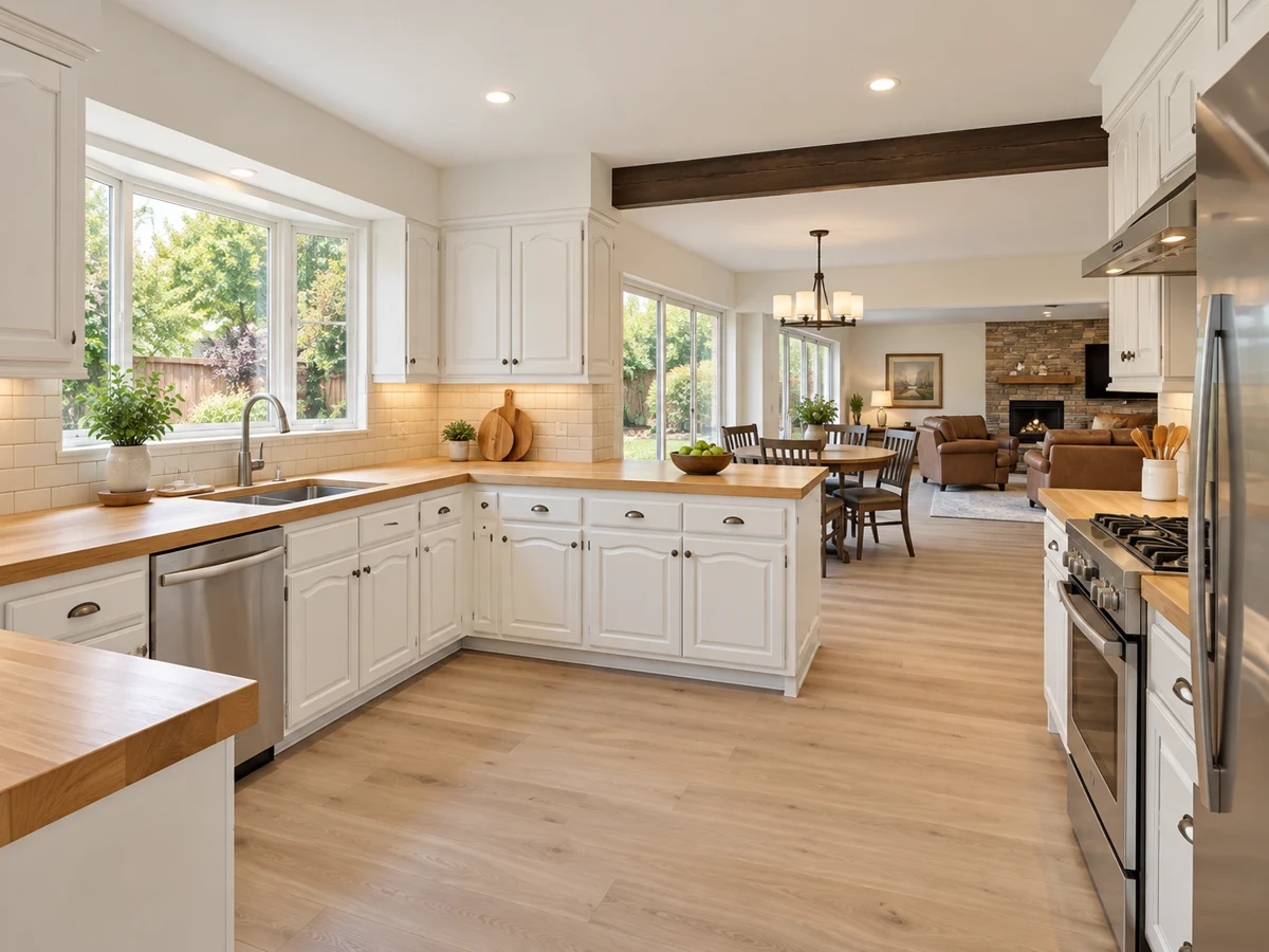 Architectural illustration of a interior inspired by Oakbrook Estates in Farmers Branch