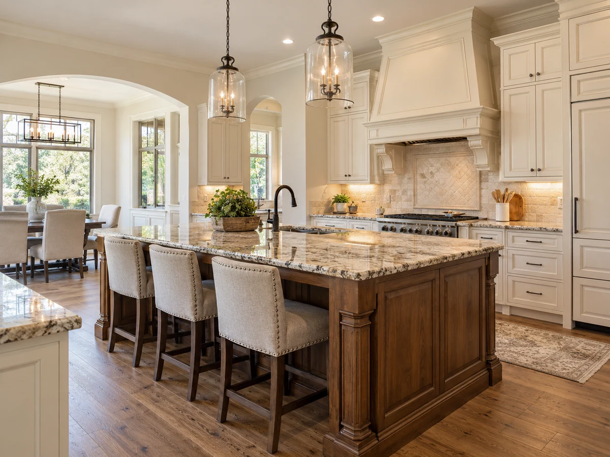 Architectural illustration of interior features inspired by Parker Lake Estates in Parker