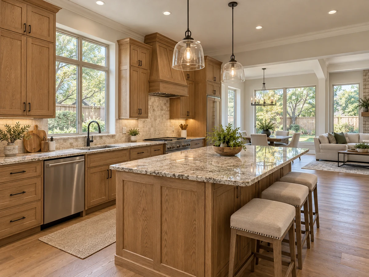 Architectural illustration of interior features inspired by Parkway Estates in Plano