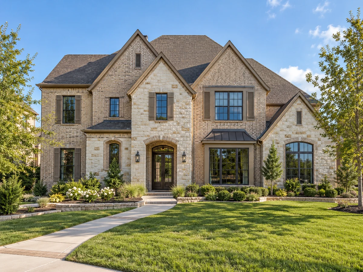 Architectural illustration of exterior features inspired by Prosper Lake On Preston in Prosper