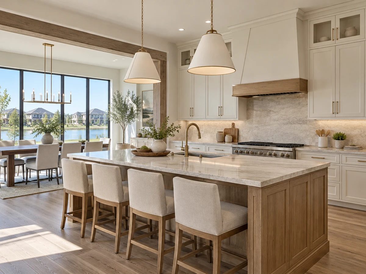 Architectural illustration of interior features inspired by Prosper Lake On Preston in Prosper