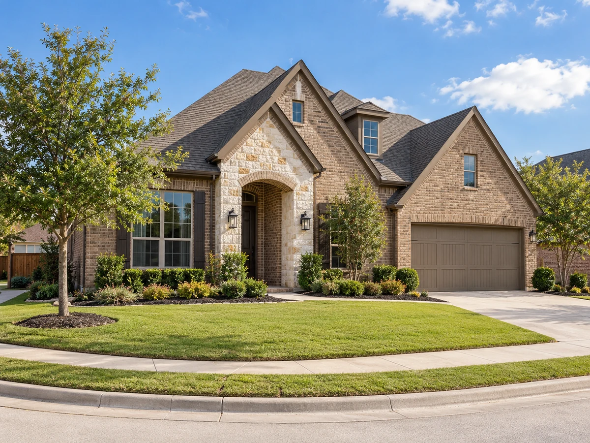 Architectural illustration of exterior features inspired by Reserve At Westridge in McKinney