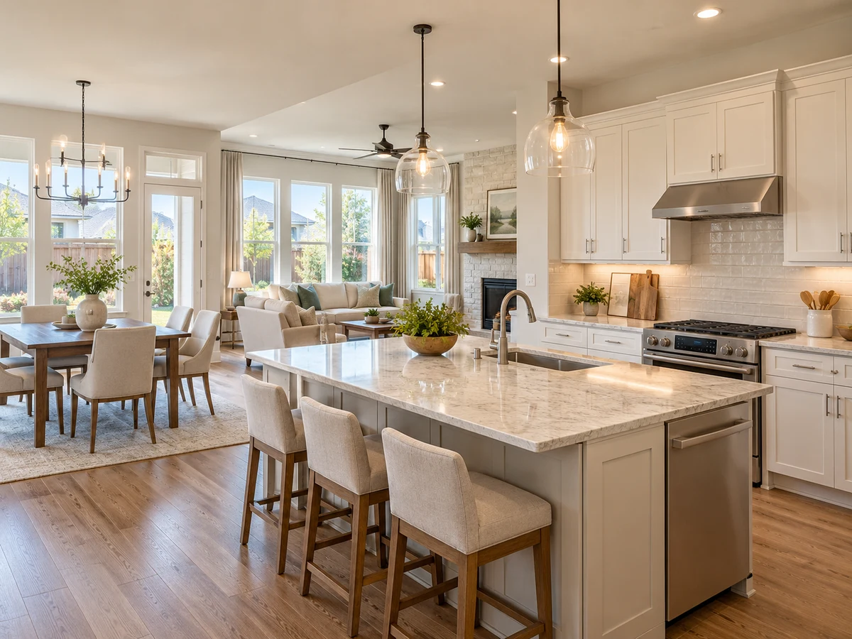 Architectural illustration of interior features inspired by Reserve At Westridge in McKinney
