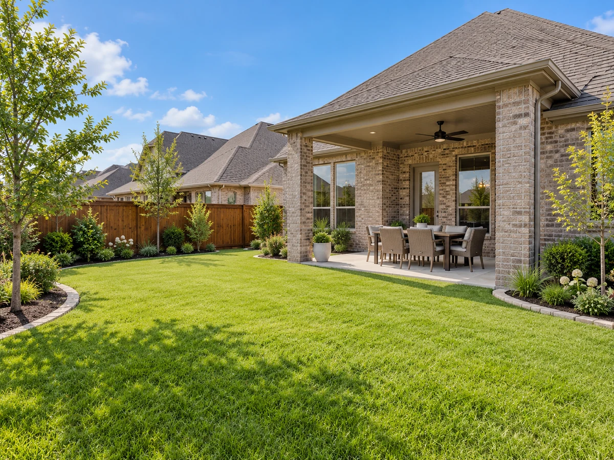 Architectural illustration of outdoor features inspired by Reserve At Westridge in McKinney