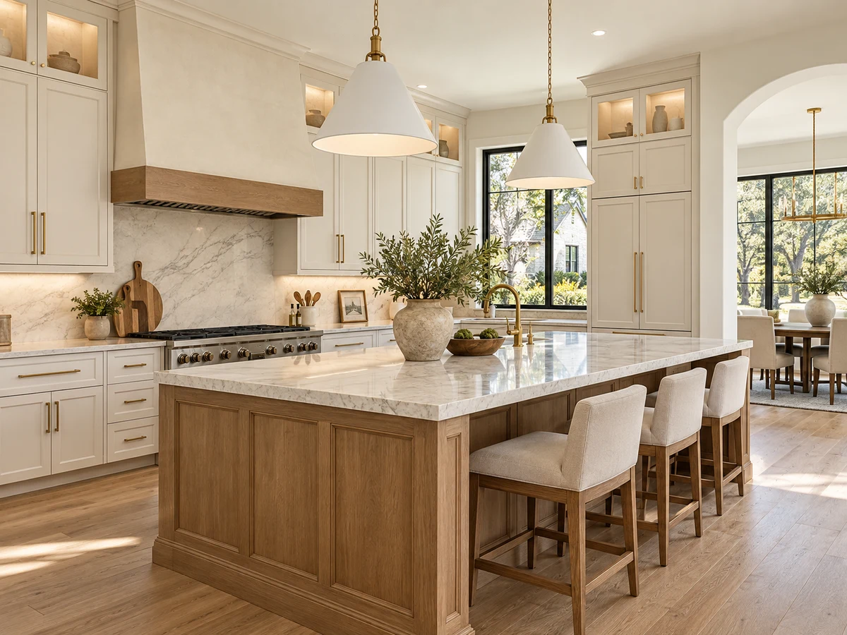 Architectural illustration of interior features inspired by Rhea Mills Estates in Prosper