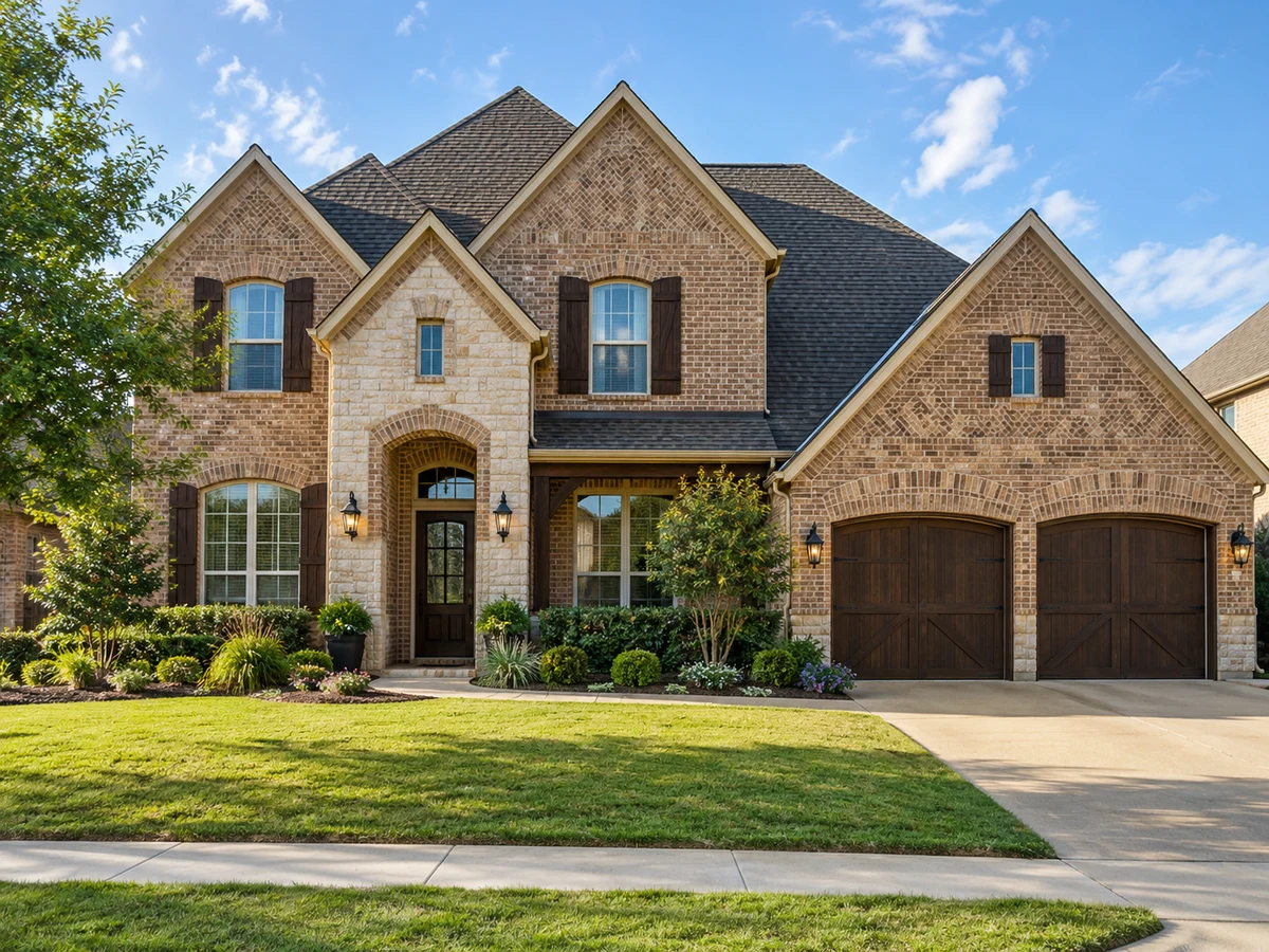 Architectural illustration of exterior features inspired by Richwoods in Frisco