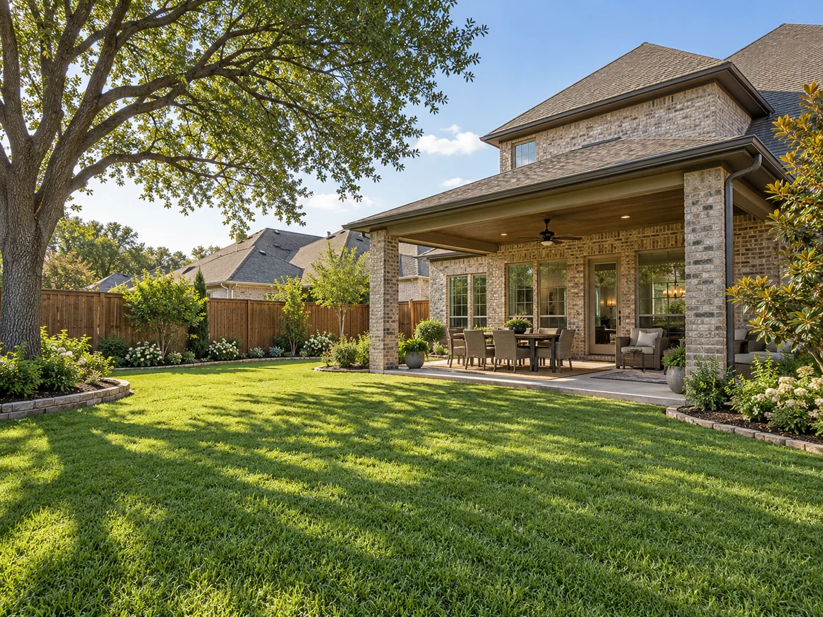 Architectural illustration of outdoor features inspired by Ridgecrest in McKinney