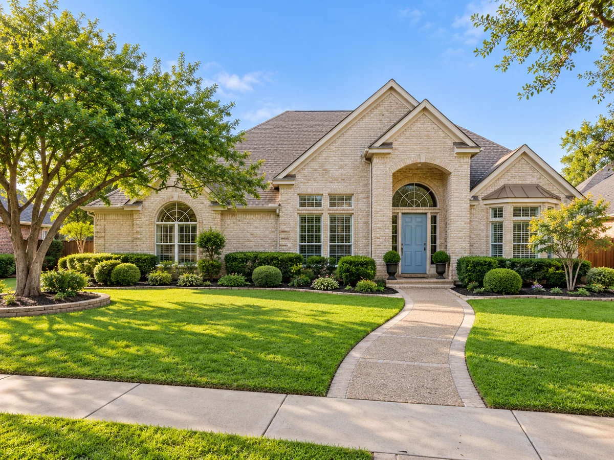 Architectural illustration of a exterior inspired by Riverchase Estates in Coppell