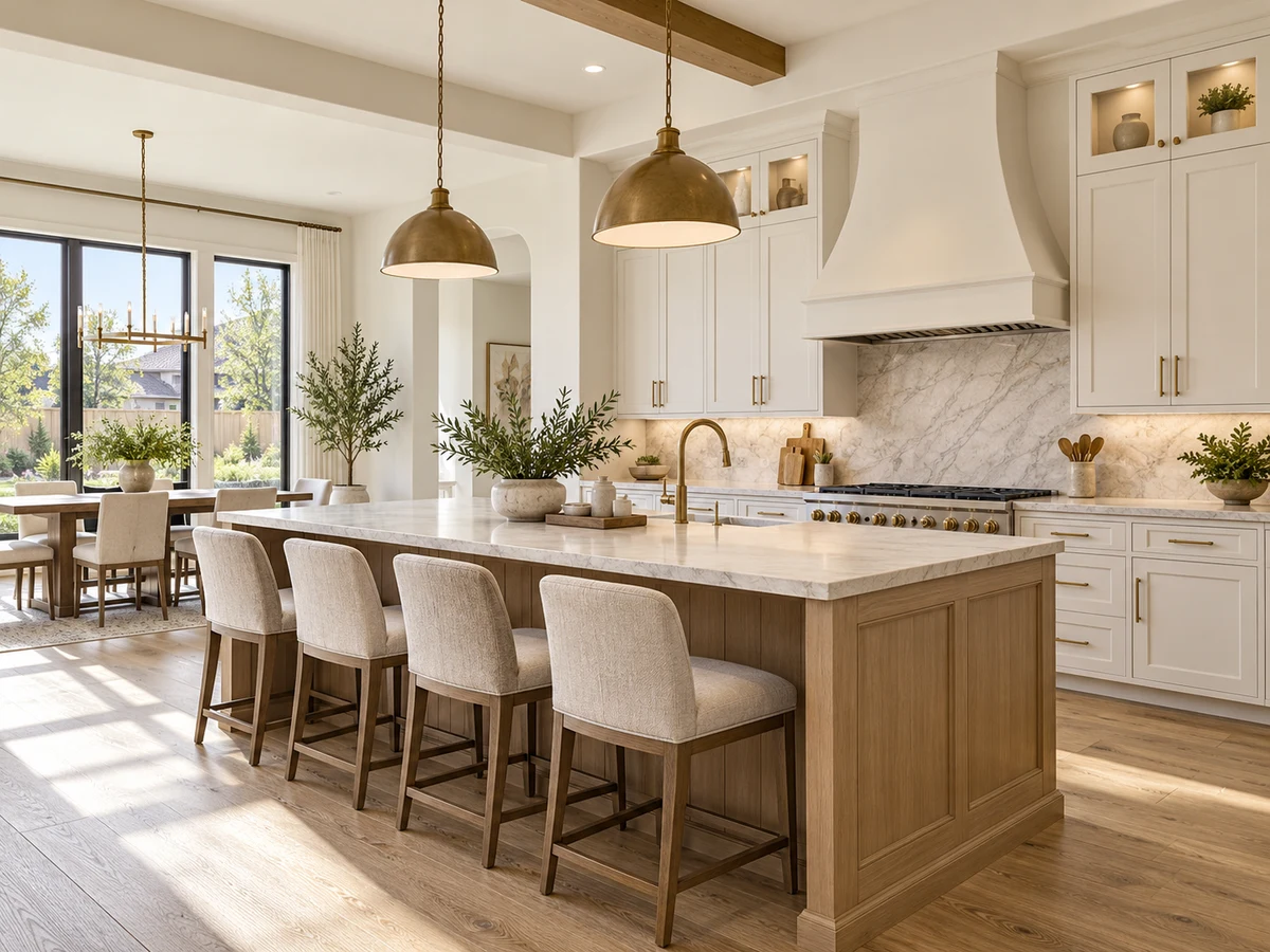 Architectural illustration of interior features inspired by Saddle Creek in Prosper