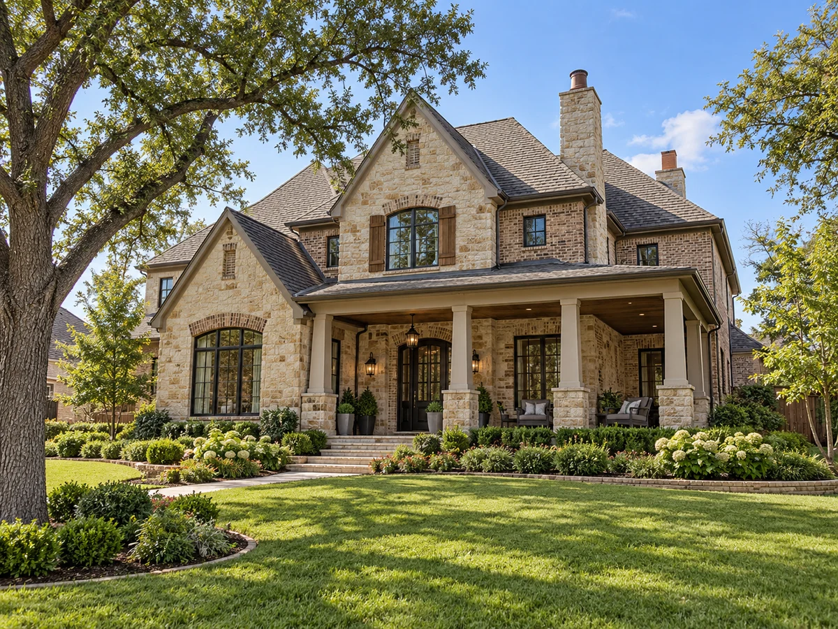 Architectural illustration of exterior features inspired by Settlement At Craig Ranch The in McKinney