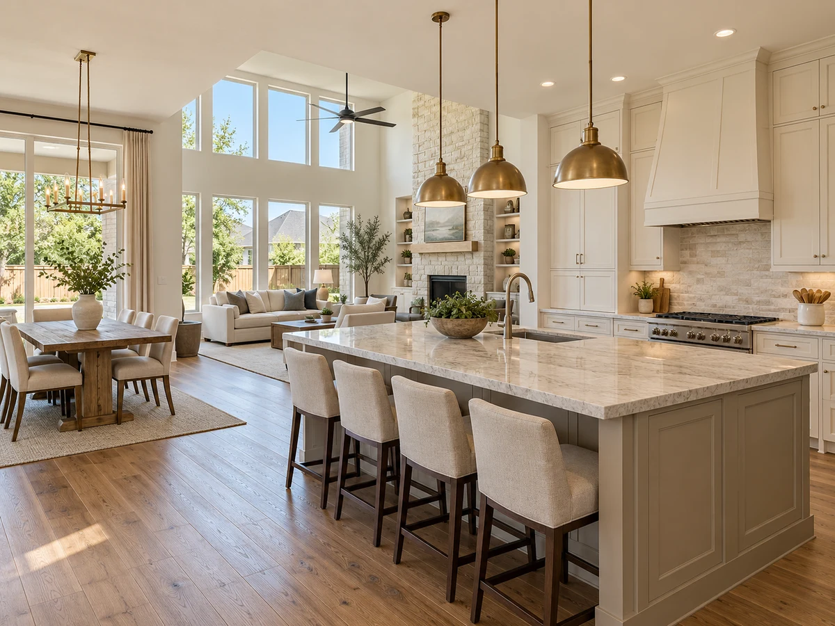 Architectural illustration of interior features inspired by Settlement At Craig Ranch The in McKinney
