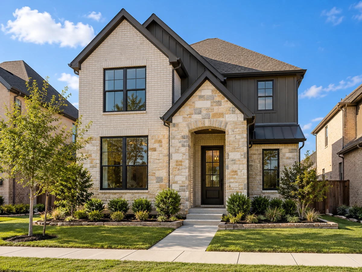 Architectural illustration of exterior features inspired by Southern Hills At Craig Ranch in McKinney