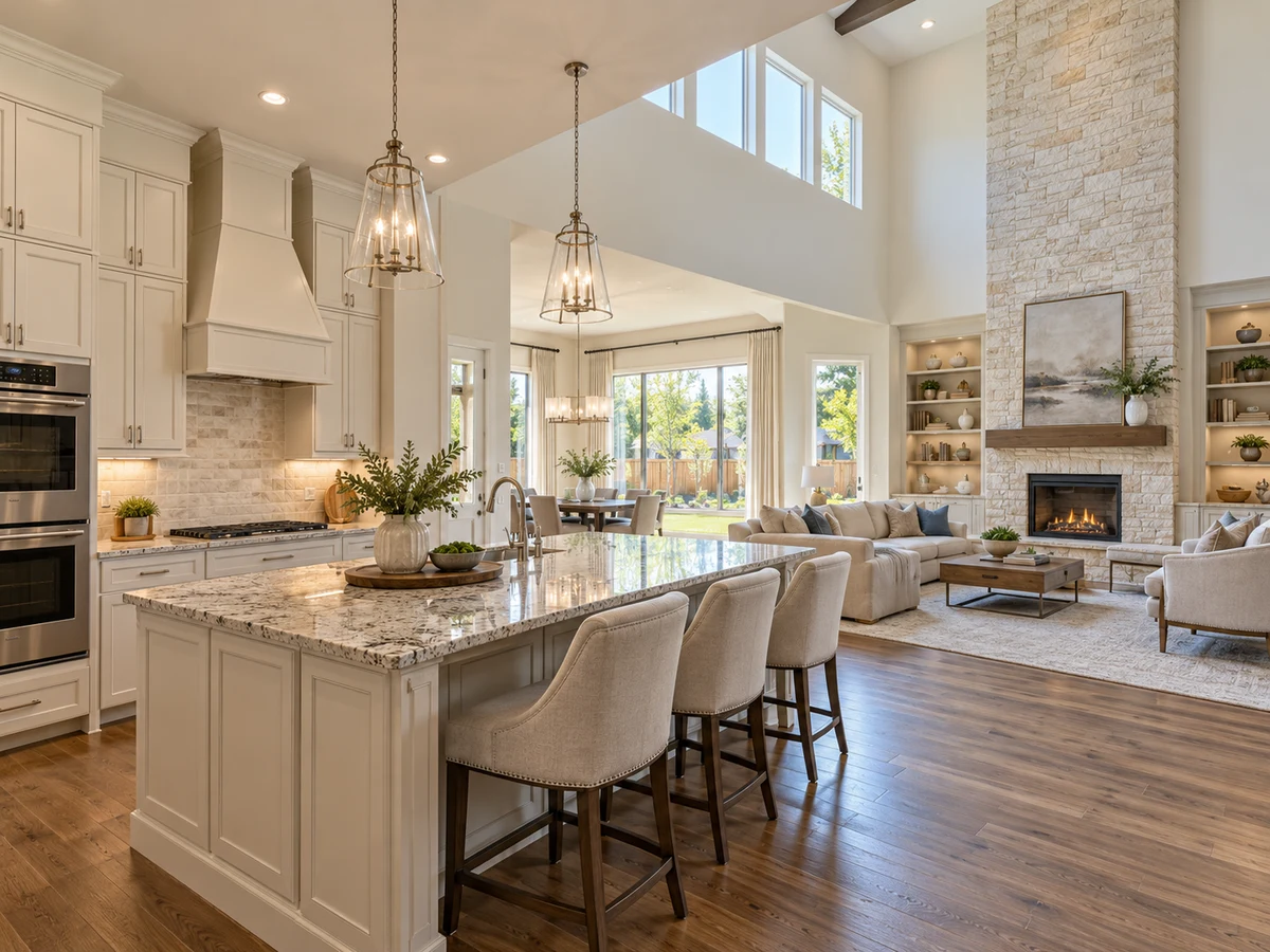 Architectural illustration of interior features inspired by Southern Hills At Craig Ranch in McKinney