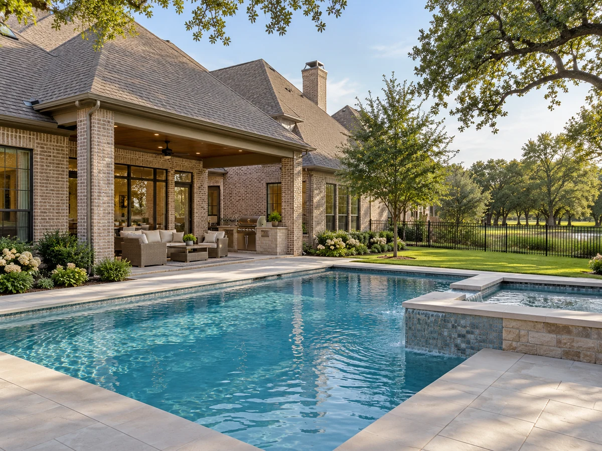 Architectural illustration of outdoor features inspired by Stanford Meadow in McKinney