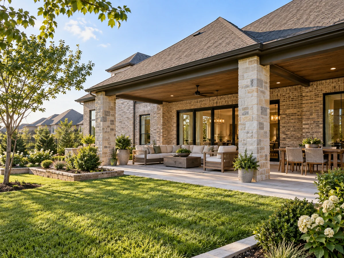 Architectural illustration of outdoor features inspired by Starview in Prosper