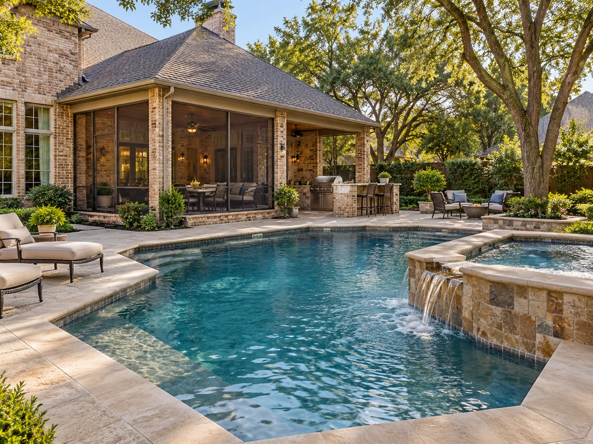 Architectural illustration of outdoor features inspired by Starwood in Frisco