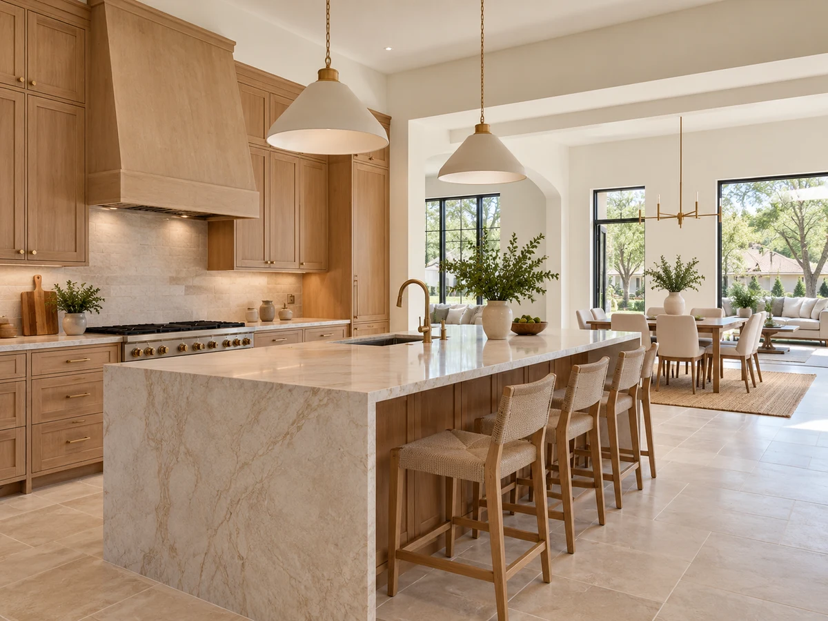 Architectural illustration of interior features inspired by Steeplechase in Plano