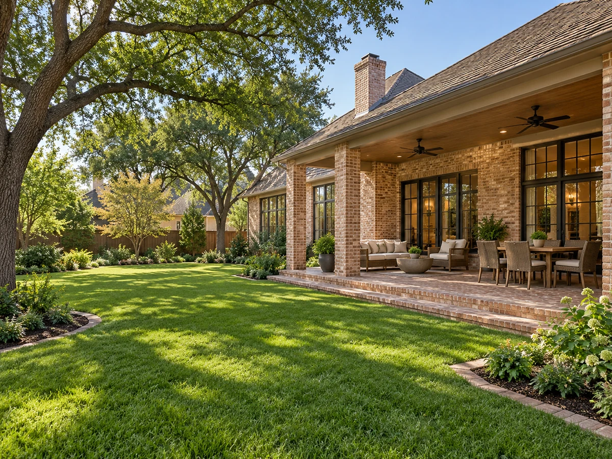 Architectural illustration of outdoor features inspired by Steeplechase in Plano