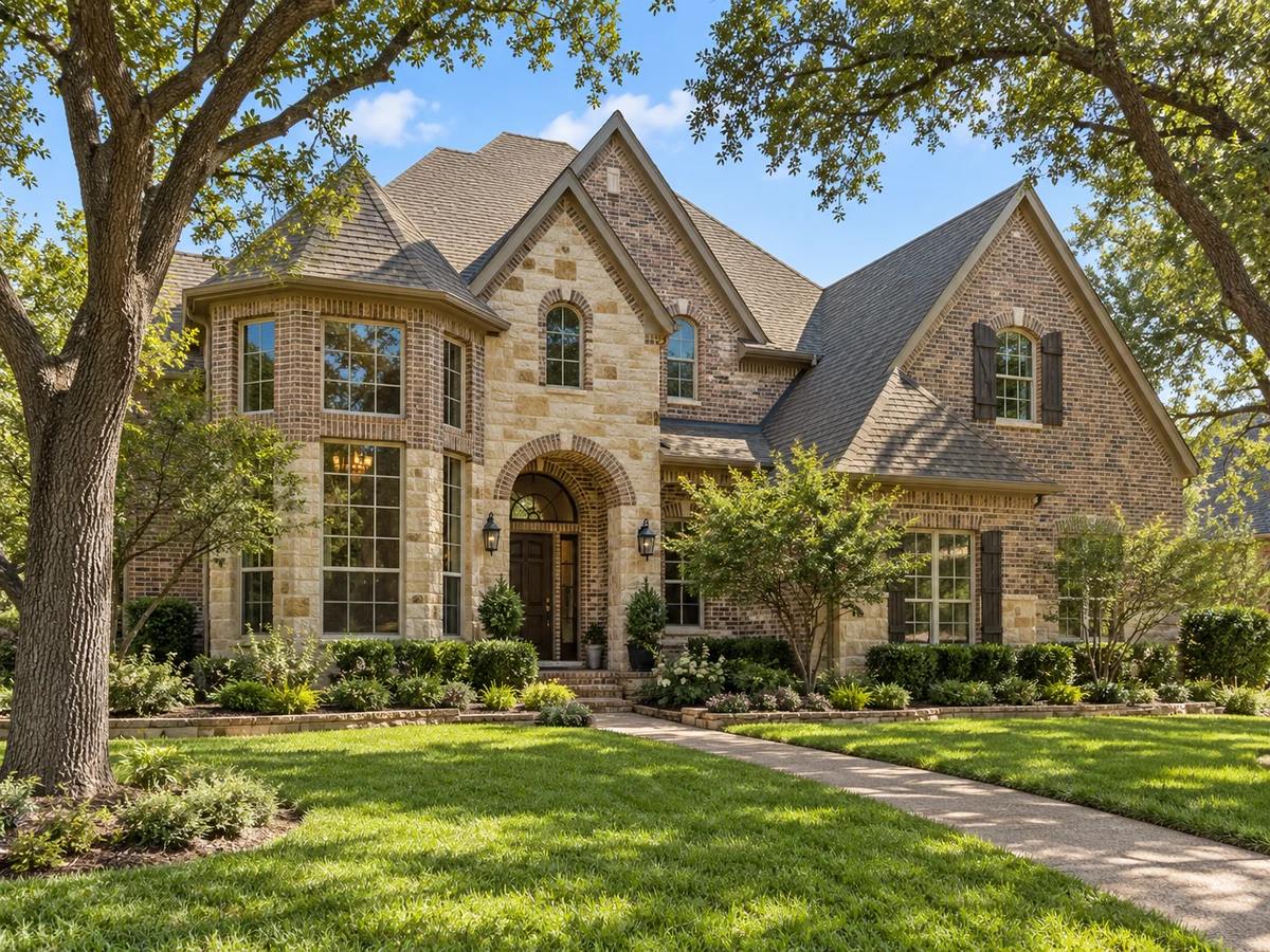 Architectural illustration of exterior features inspired by Tanglewood At Stonebridge Ranch in McKinney