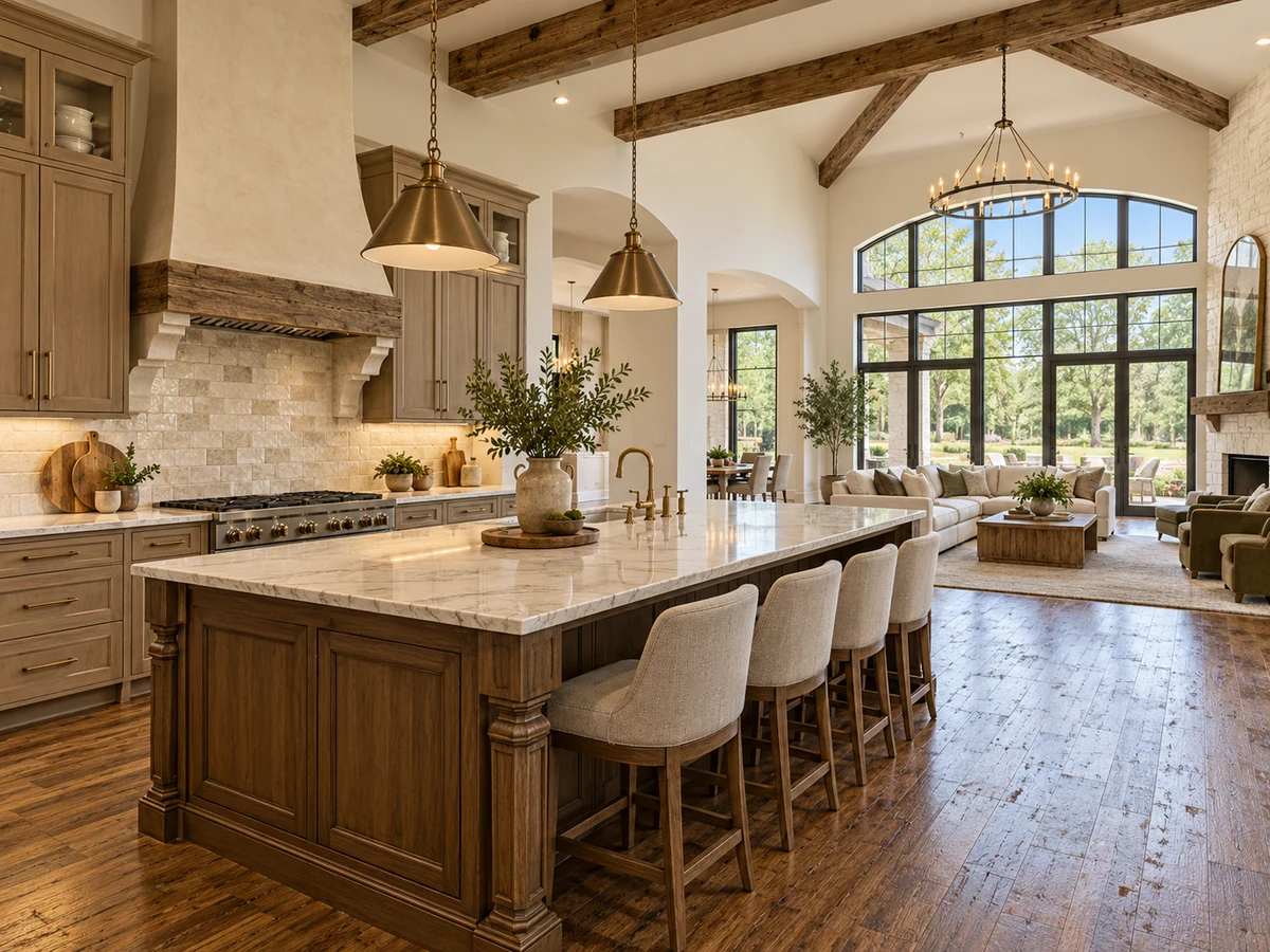 Architectural illustration of interior features inspired by Tanglewood At Stonebridge Ranch in McKinney