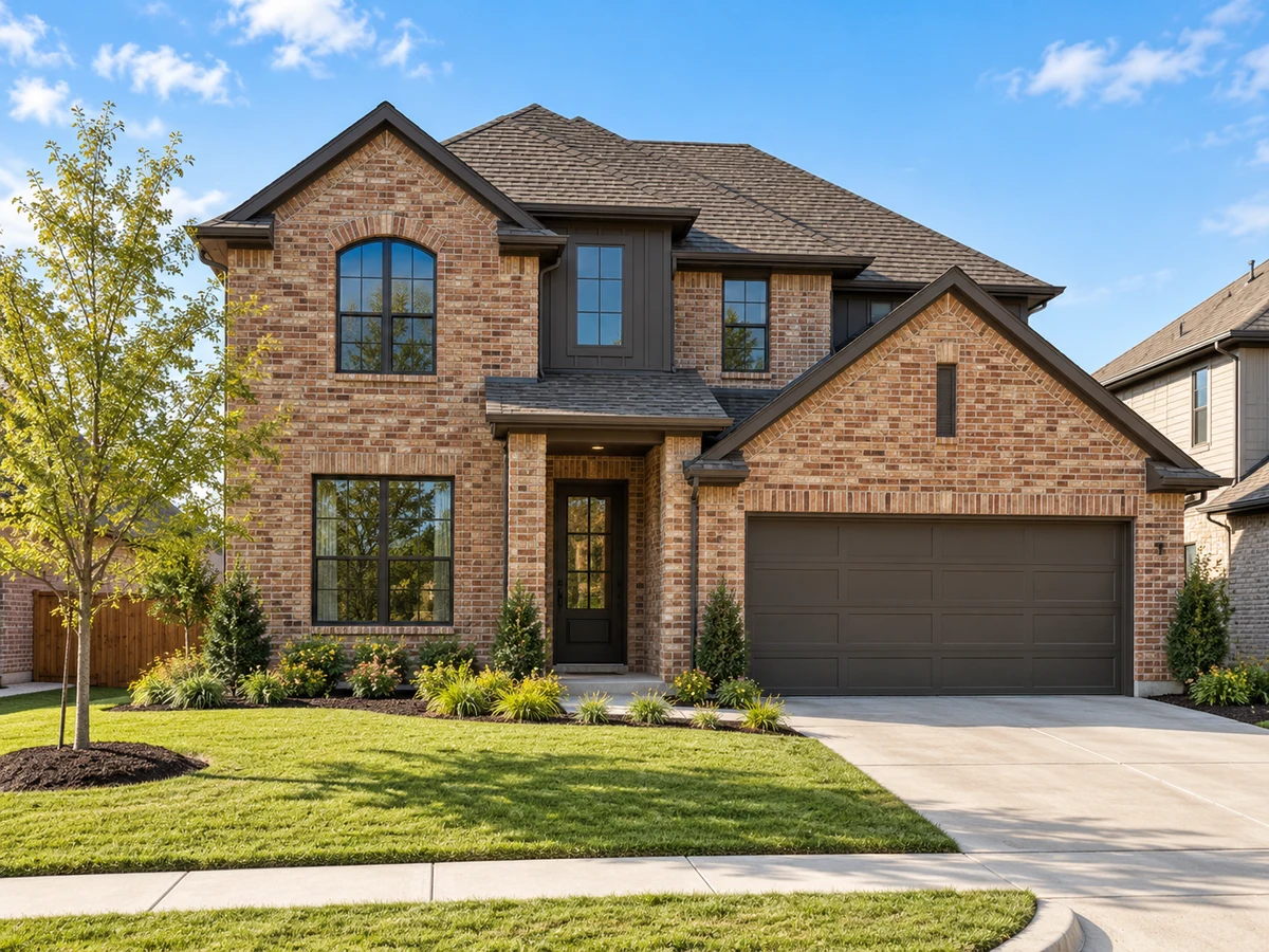 Architectural illustration of exterior features inspired by The Landing At Hidden Lakes in McKinney