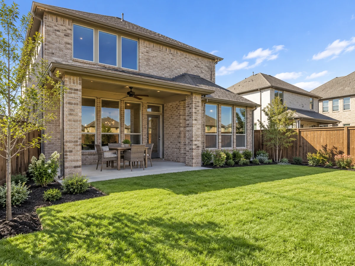 Architectural illustration of outdoor features inspired by The Landing At Hidden Lakes in McKinney