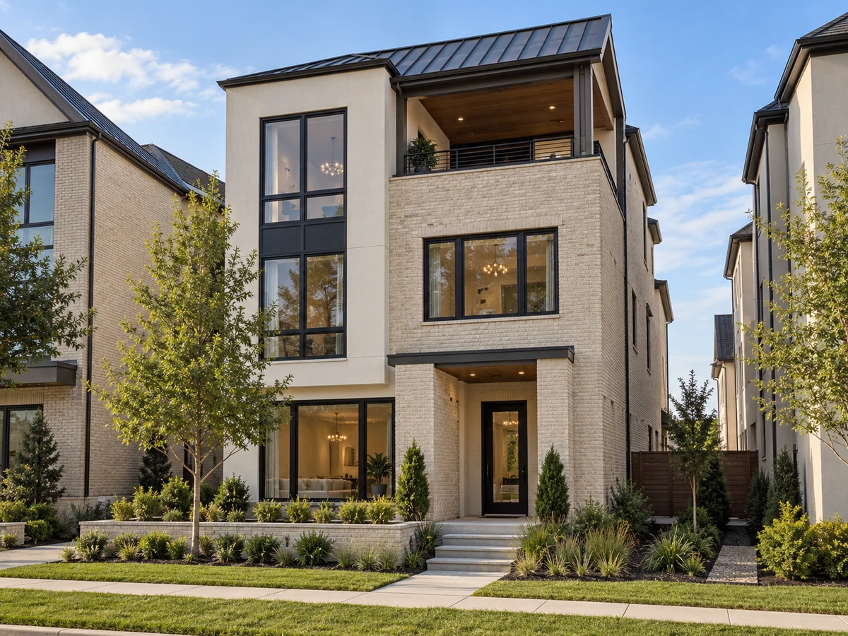 Architectural illustration of exterior features inspired by The Pinnacle At Craig Ranch in McKinney