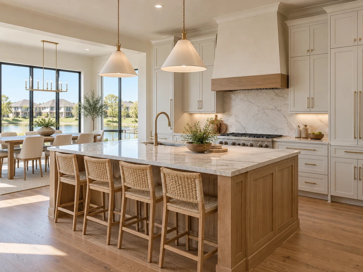 Architectural illustration of interior features inspired by Trails At Cottonwood Creek in Rowlett