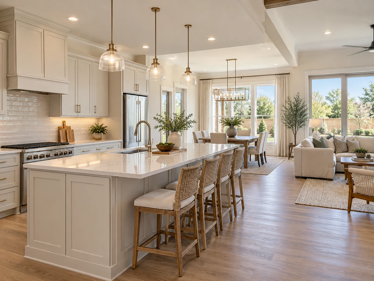 Architectural illustration of interior features inspired by Trails At Craig Ranch in McKinney