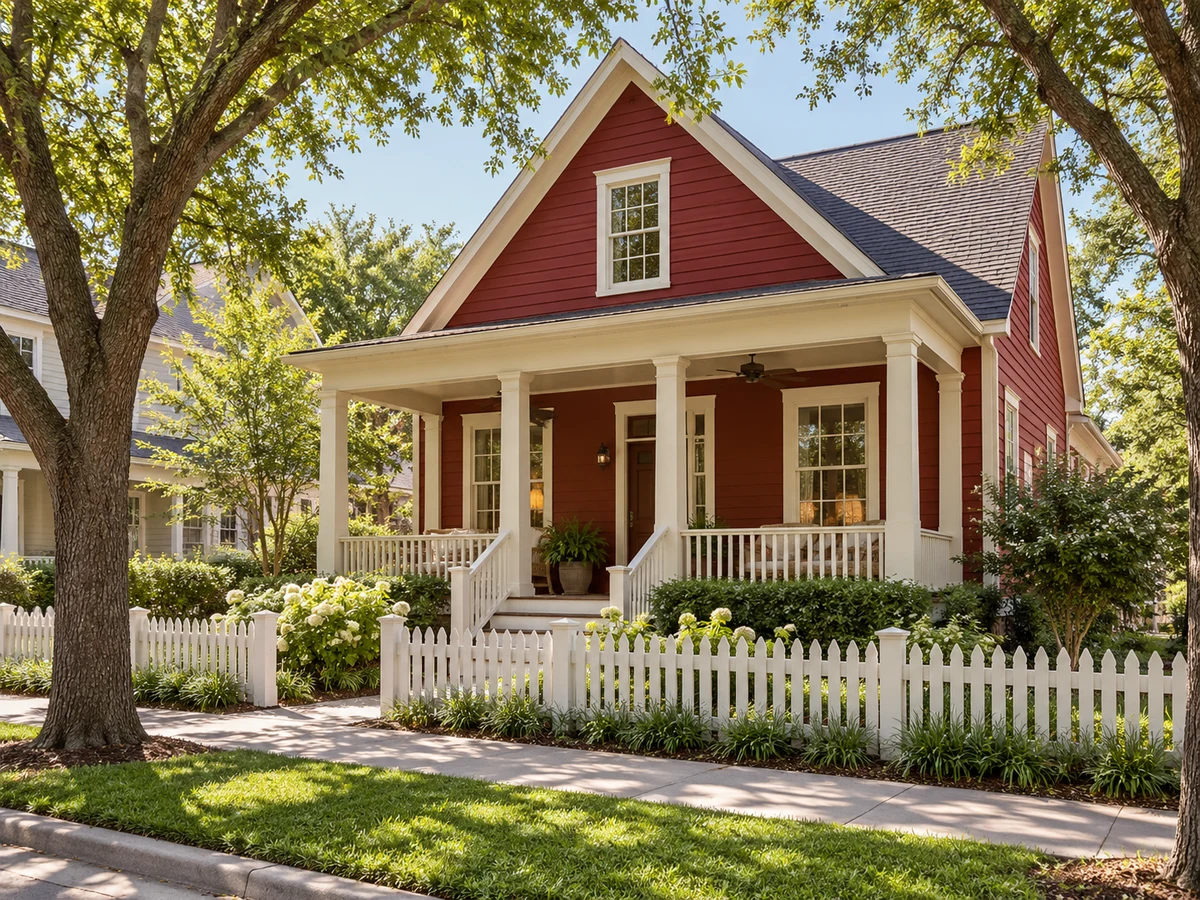 Architectural illustration of exterior features inspired by Tucker Hill in McKinney