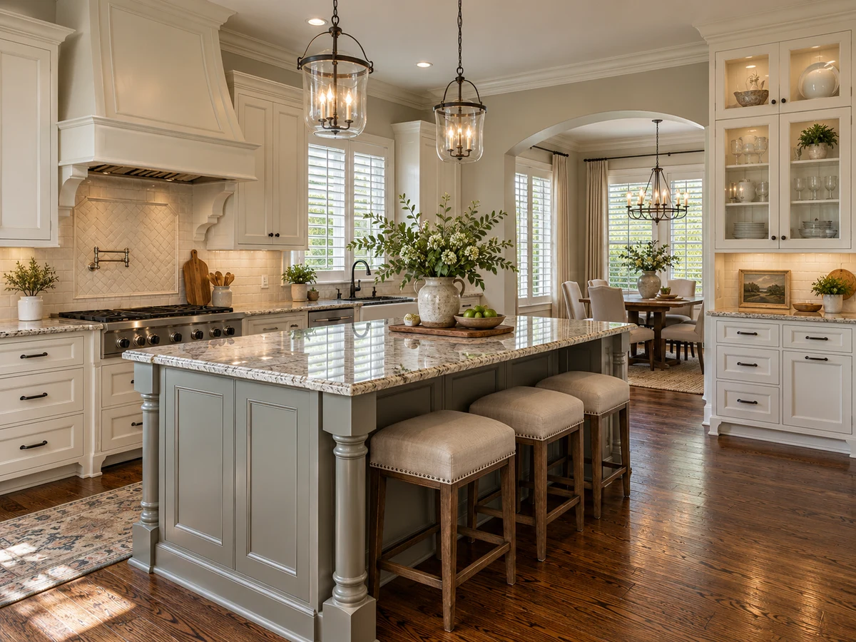 Architectural illustration of interior features inspired by Tucker Hill in McKinney