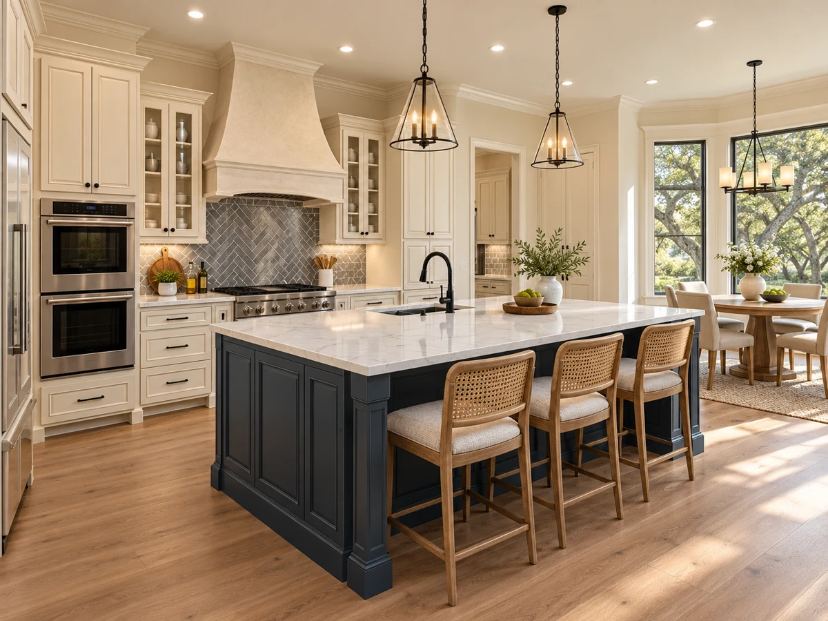 Architectural illustration of a interior inspired by Twelve Oaks in Celina