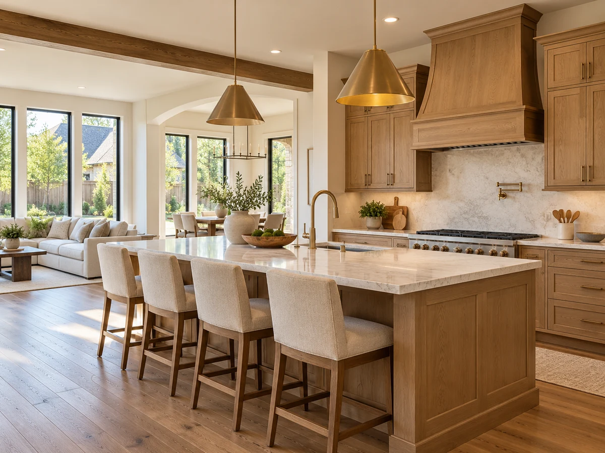 Architectural illustration of interior features inspired by Villages Of Preston Meadow in Plano