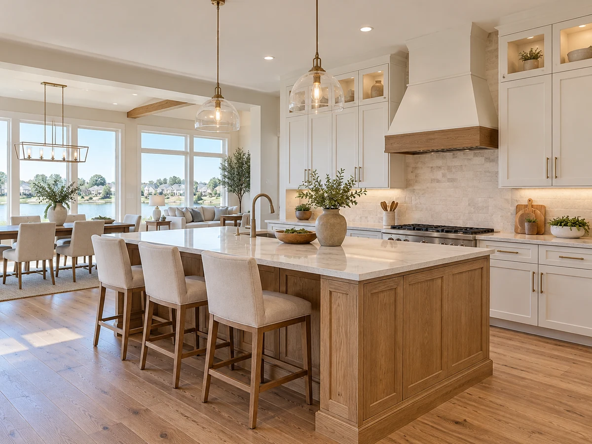 Architectural illustration of interior features inspired by Vineyards in Rowlett