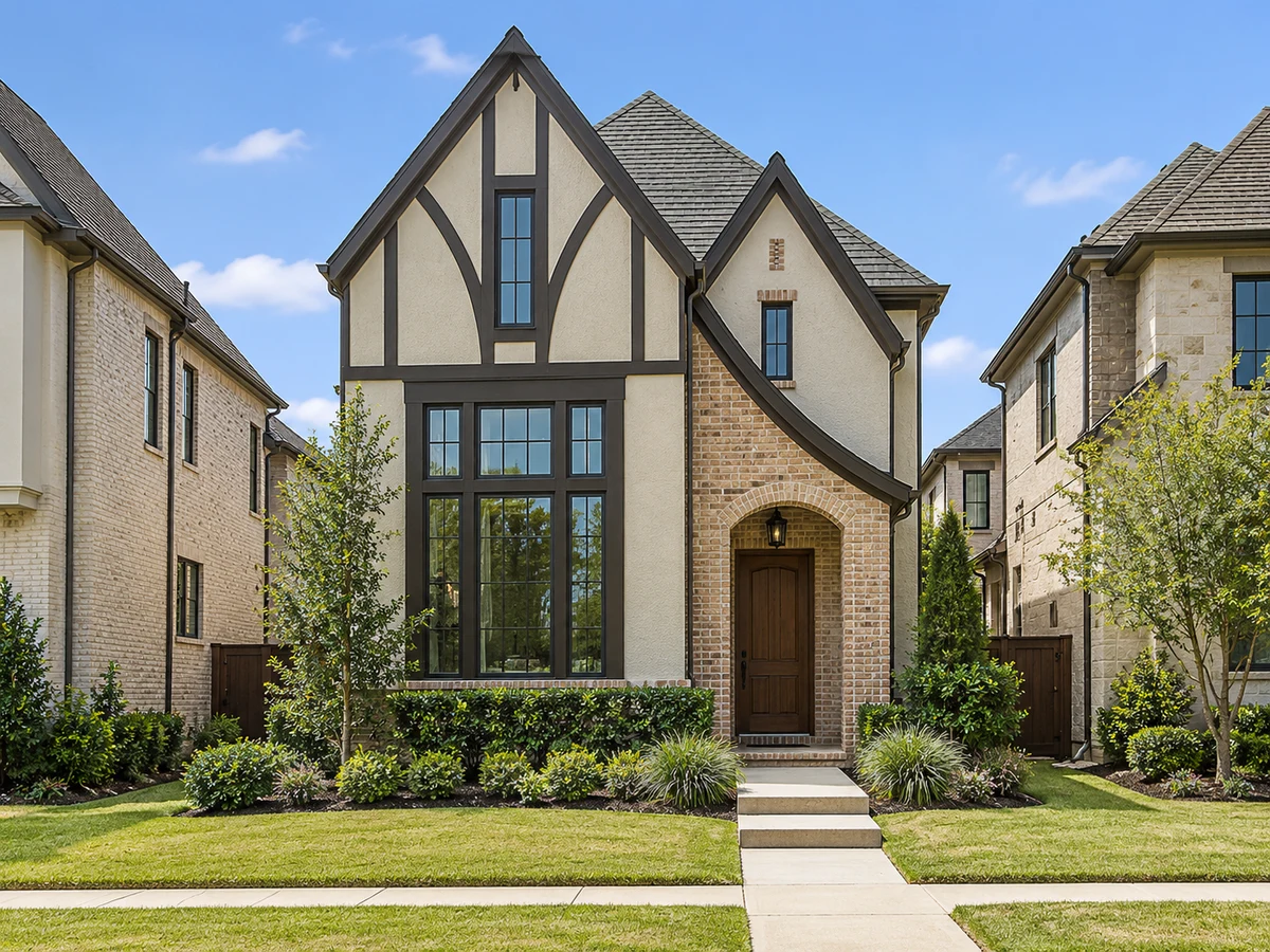 Architectural illustration of exterior features inspired by Vue Las Colinas in Irving